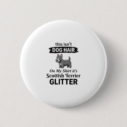 Schotse Terrier Glitter Grappige Hond Liefhebber O Ronde Button 5,7 Cm (Voorkant)