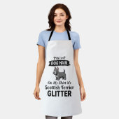 Schotse Terrier Glitter Grappige Hond Liefhebber O Schort (Gedragen)