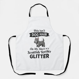 Schotse Terrier Glitter Grappige Hond Liefhebber O Schort