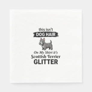 Schotse Terrier Glitter Grappige Hond Liefhebber O Servet