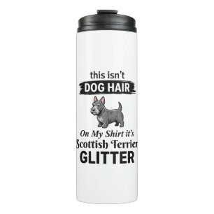 Schotse Terrier Glitter Grappige Hond Liefhebber O Thermosbeker