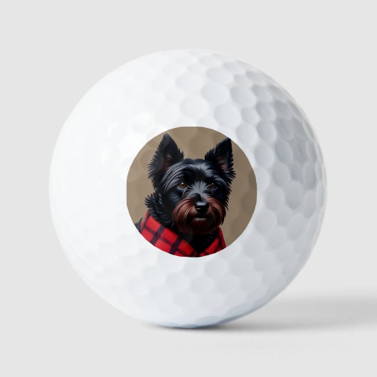 Schotse Terrier Golfballen (Voorkant)
