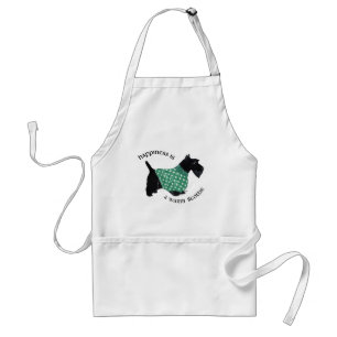 Schotse Terrier - Groene Hart Trui Standaard Schort