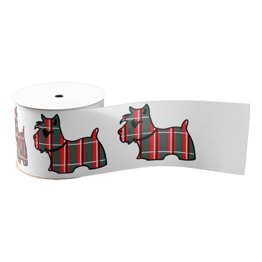 SCHOTSE TERRIËR GROSGRAIN LINT (Spoel)