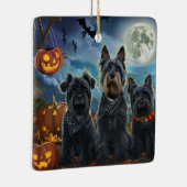 Schotse Terrier Halloween Spoken Keramisch Ornament (Rechts)