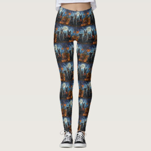 Schotse Terrier Halloween Spoken Leggings