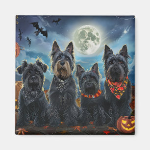 Schotse Terrier Halloween Spoken Magneet