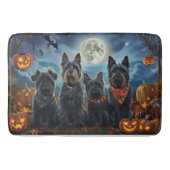 Schotse terriër Halloween Spooky Badmat (Voorkant)