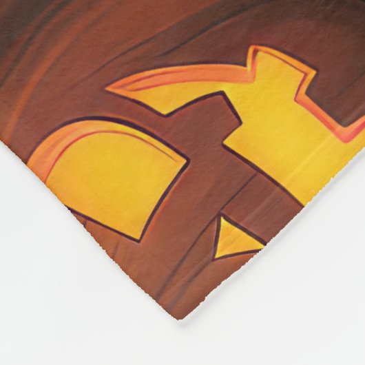 Schotse terriër Halloween Spooky Fleece Deken (Hoek)