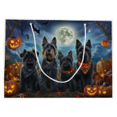 Schotse terriër Halloween Spooky Groot Cadeauzakje (Achterkant)