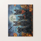 Schotse terriër Halloween Spooky Legpuzzel (Verticaal)