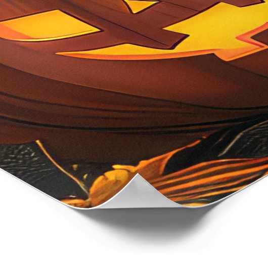 Schotse terriër Halloween Spooky Poster (Hoek)