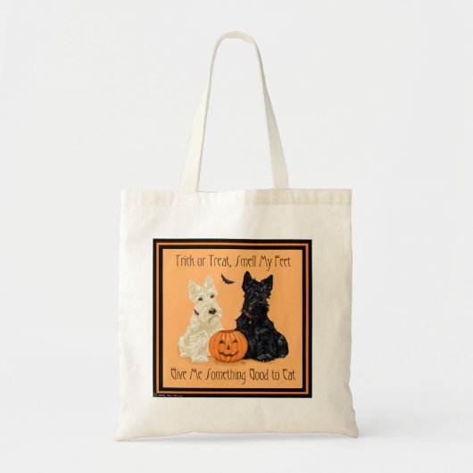 Schotse Terrier Halloween-tas Tote Bag (Voorkant)
