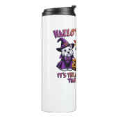 Schotse Terriër Halloween Thanksgiving Christmas Thermosbeker (Gedraaid links)