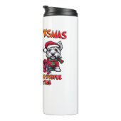 Schotse Terriër Halloween Thanksgiving Christmas Thermosbeker (Geroteerd rechts)