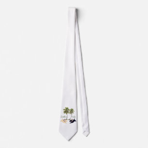 Schotse Terrier Hawaiaans Design Stropdas