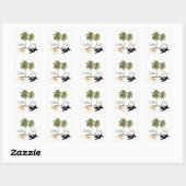 Schotse Terrier Hawaiaans Design Vierkante Sticker (Vel)