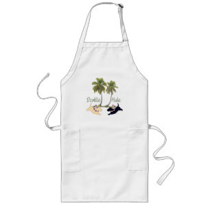 Schotse Terrier Hawaiaans ontwerp Lang Schort