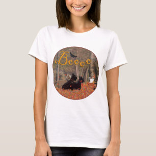 Schotse Terrier Herfst Seizoensontwerp T-shirt
