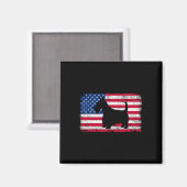 Schotse Terriër Hond 4 juli Patriottisch Amerika Magneet (Voorkant / Achterkant)