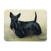 Schotse Terrier Hond Art Magnet Magneet (Horizontaal)