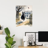 Schotse terriër - Hond Art Print (Thuiskantoor)