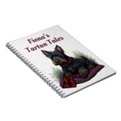 Schotse Terriër hond gepersonaliseerd Notitieboek (Rechterzijde)