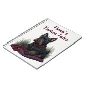 Schotse Terriër hond gepersonaliseerd Notitieboek (Linkerzijde)