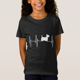 Schotse Terriër Hond Hartslag - Scottie Hondenlief T-shirt