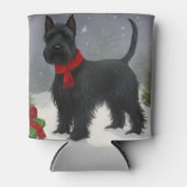 Schotse Terriër Hond in Sneeuw Kerstmis Blikjeskoeler (Voorkant)