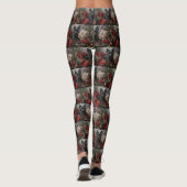 Schotse Terrier Hond Kerst Festief Leggings (Achterkant)