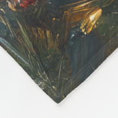 Schotse Terriër Hond Kerst  Strand Fleece Deken (Hoek)