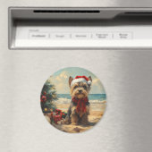 Schotse Terriër Hond Kerst Strand Magneet (Insitu (Vaatwasser))