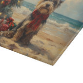 Schotse Terriër Hond Kerst  Strand Snijplank (Hoek)