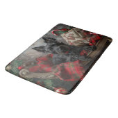 Schotse Terriër Hond Kerstfeest Badmat (Gekanteld)