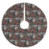 Schotse Terriër Hond Kerstfeest Kerstboom Rok (Voorkant)