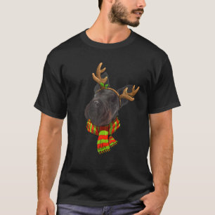 Schotse Terriër Hond Kerstmis Rendier Kerstmis T-shirt