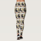 Schotse Terrier-hond met Pasen-eieren Vakantie Leggings (Achterkant)