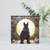 Schotse Terriër hond - Pasen Feestdagenkaart (Staand voorkant)