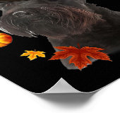 Schotse Terriër Hond Pelgrim Pet Herfst Happy Beda Poster (Hoek)