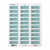 Schotse Terrier-hond Retouradreslabels Etiket (Full Sheet)