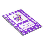 Schotse Terriër Hond Silhouette Pw Paarse PY & B Notitieboek (Rechterzijde)