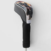 Schotse Terriër Hond Speelt Kerstsneeuw Golfheadcover (Schuin)