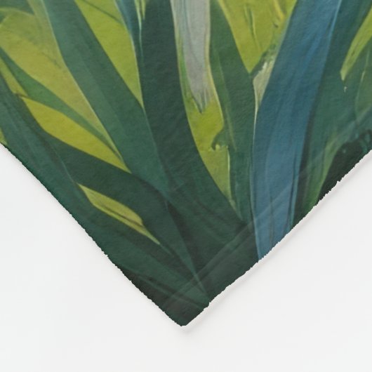 Schotse Terrier Hond Spring Bloemen Schilderen Fleece Deken (Hoek)