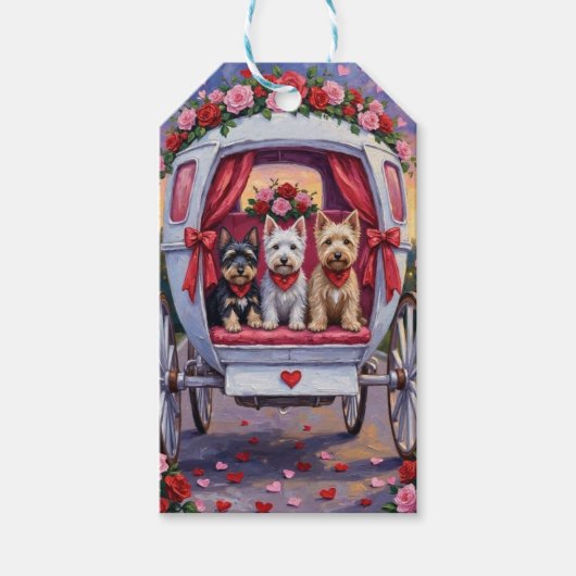 Schotse Terrier Hond Valentijnsdag Cadeaulabel (Voorkant)