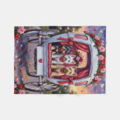 Schotse Terrier Hond Valentijnsdag Fleece Deken (Voorkant (Horizontaal))
