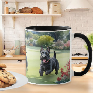 Schotse Terrier Honden Watercolor Scotties Mok