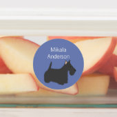 Schotse Terrier-hondenras verkleurt waterdicht lab Labels (Aangebracht)