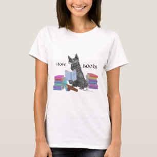 Schotse Terriër Houdt van Boeken T-shirt