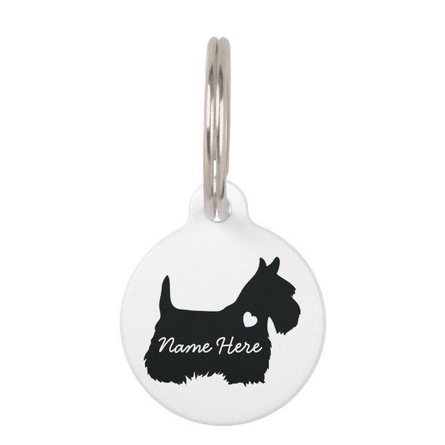 Schotse Terrier Huisdierpenning (Voorkant)